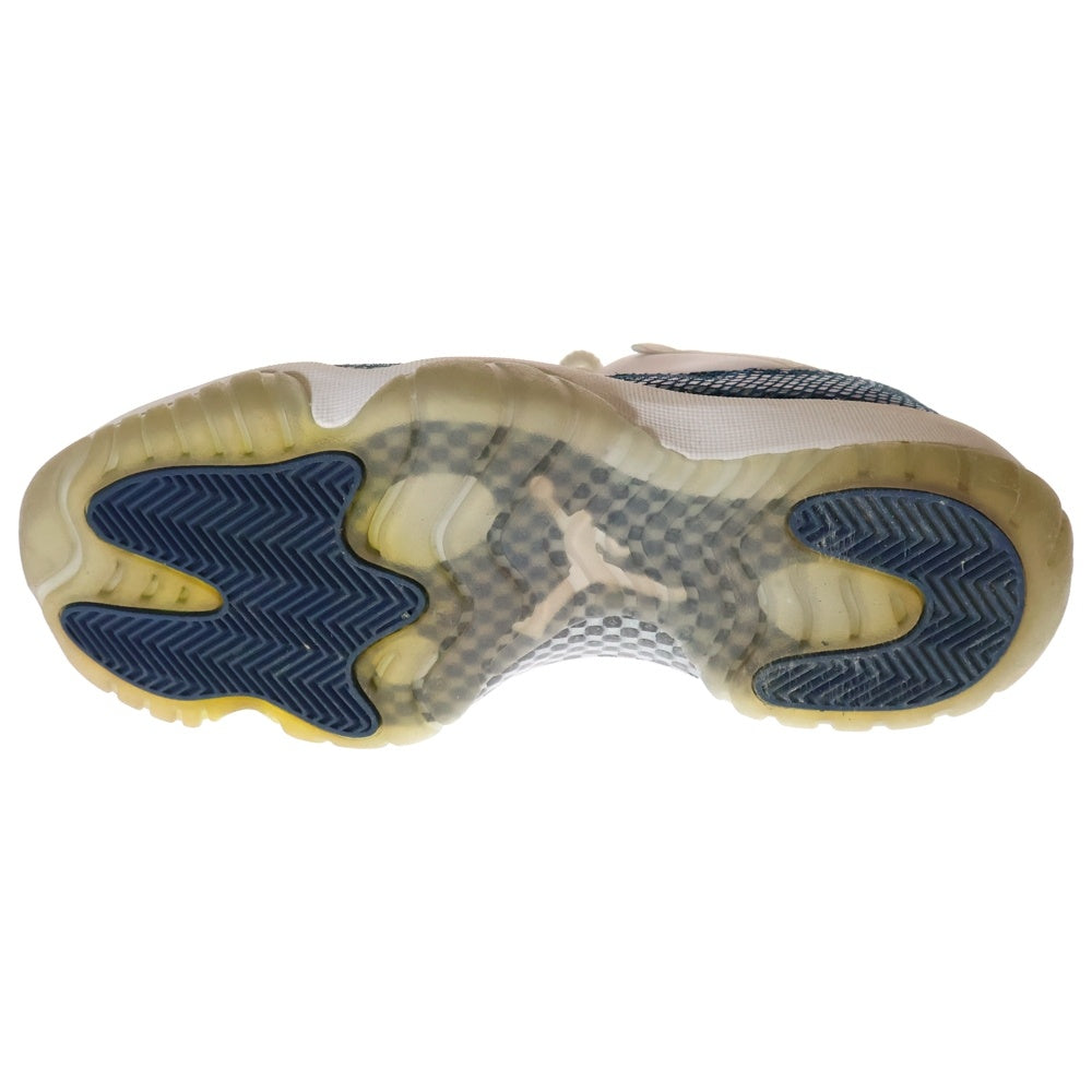 NIKE(ナイキ) AIR JORDAN 11 RETRO LOW LE SNAKESKIN エアジョーダン11 スネークスキン ローカットスニーカー ホワイト/ブルー US8.5/26.5cm CD6846-102