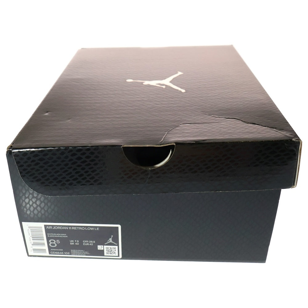 NIKE(ナイキ) AIR JORDAN 11 RETRO LOW LE SNAKESKIN エアジョーダン11 スネークスキン ローカットスニーカー ホワイト/ブルー US8.5/26.5cm CD6846-102