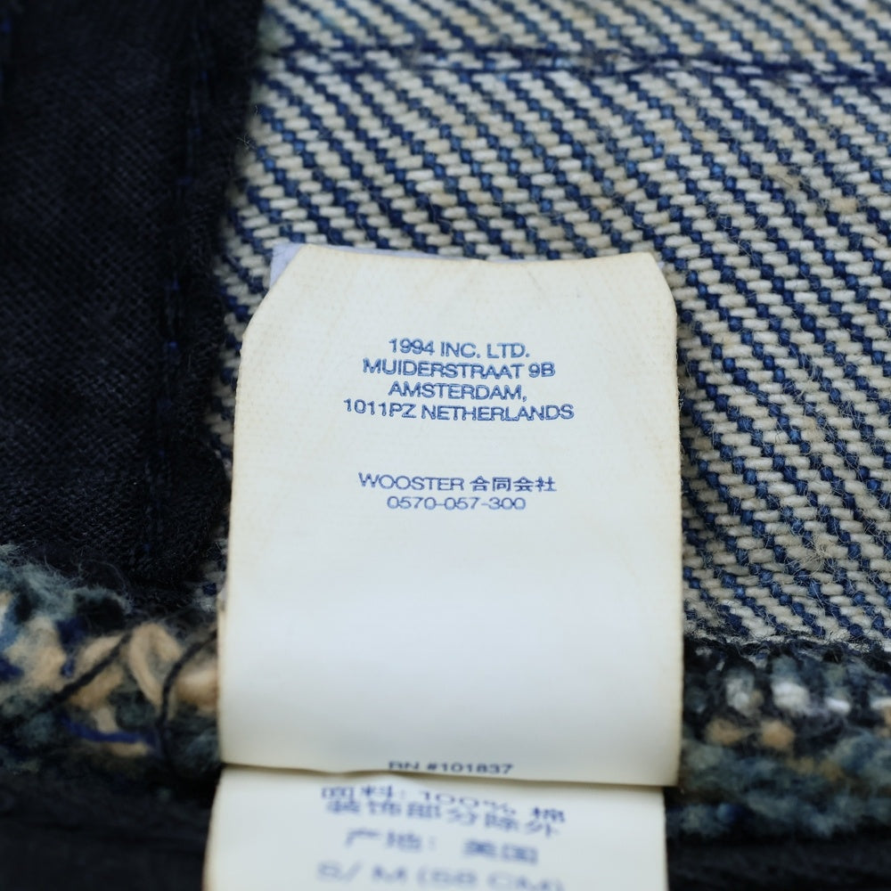 SUPREME(シュプリーム) 24SS Chino Twill Crusher チノツイルクラッシャー ロゴ刺繍 バケットハット インディゴ
