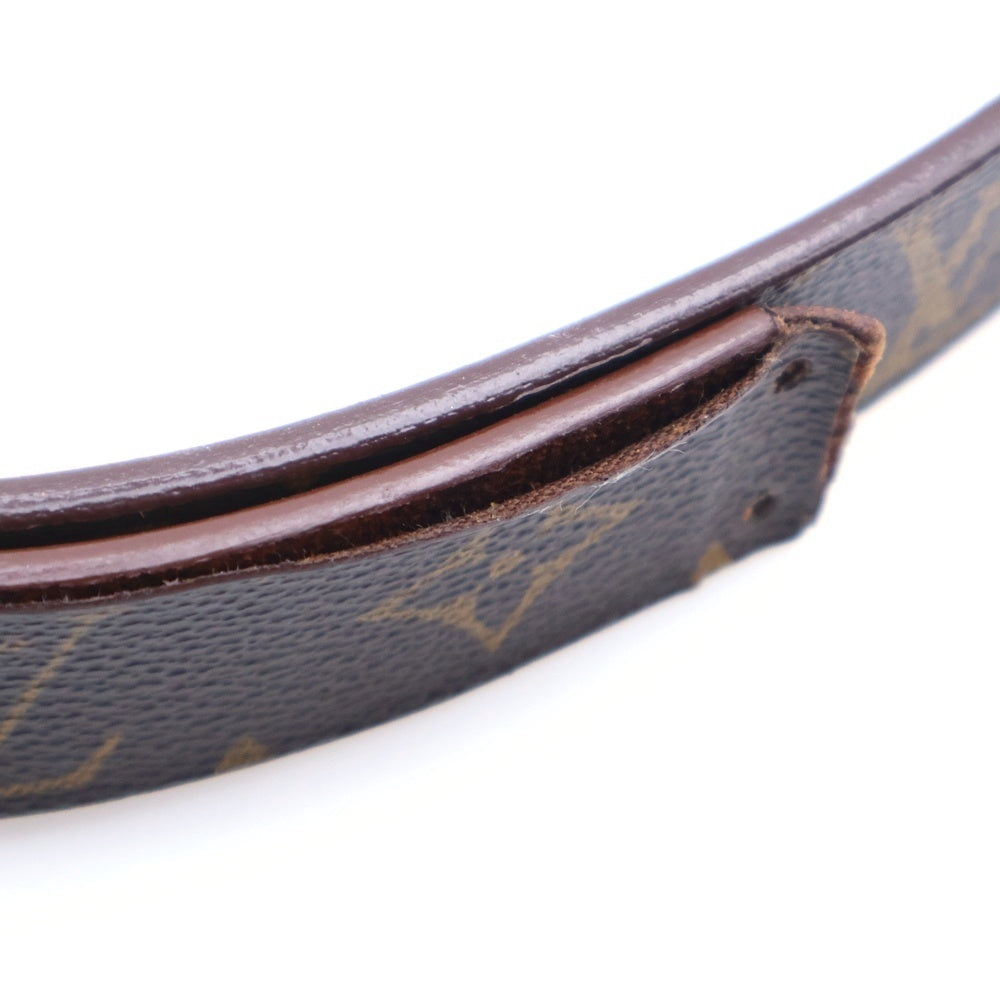 LOUIS VUITTON(ルイヴィトン) モノグラム サンチュール ベルト ブラウン ゴールド金具 レザー