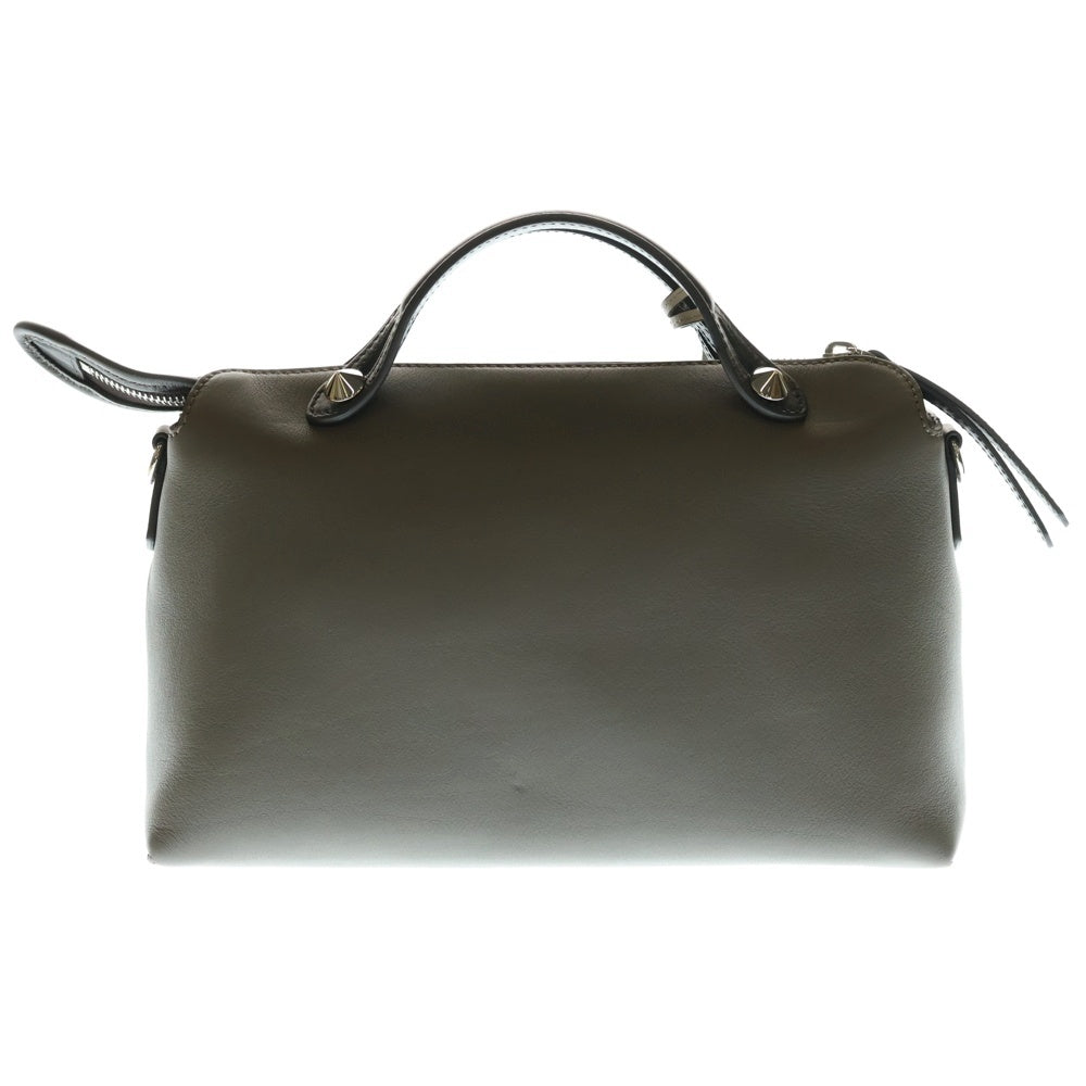 FENDI(フェンディ) バイザウェイ ミディアム 2WAYバッグ ハンドバッグ ショルダーバッグ グレージュ×ブラック シルバー金具 レザー
