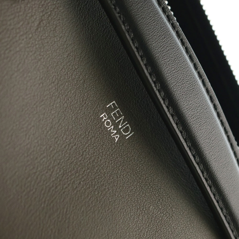 FENDI(フェンディ) バイザウェイ ミディアム 2WAYバッグ ハンドバッグ ショルダーバッグ グレージュ×ブラック シルバー金具 レザー