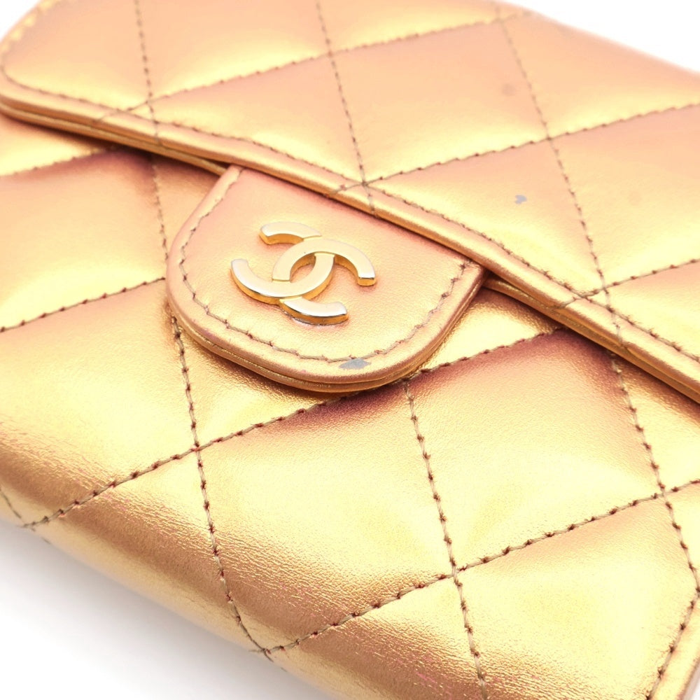 CHANEL シャネル　マトラッセ　キルティング　ケース　小銭入れ　新品 CHANEL(シャネル) マトラッセ クラシック キルティング コンパクト