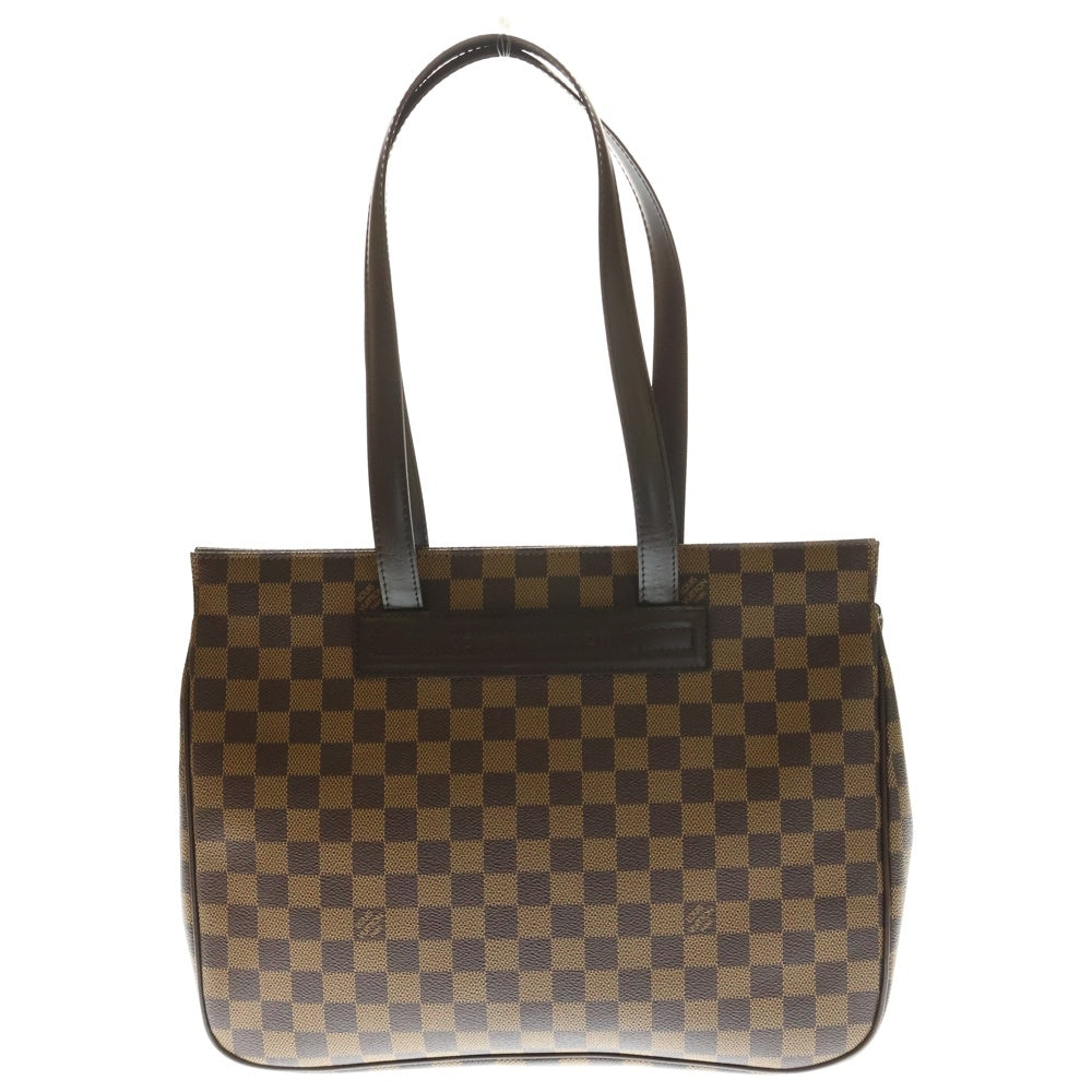 LOUIS VUITTON(ルイヴィトン) パリオリPM ダミエ PVC レザー ショルダー トートバッグ ゴールド金具 ブラウン N51123