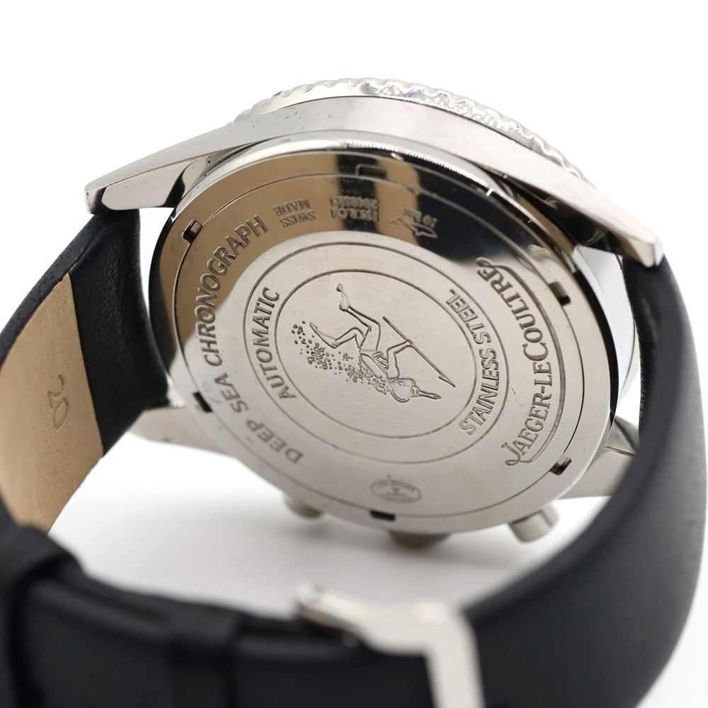 JAEGER-LECOULTRE(ジャガールクルト) マスターコンプレッサー ディープシー クロノグラフ 黒文字盤 自動巻き 革×SS/AT Q2068570 腕時計