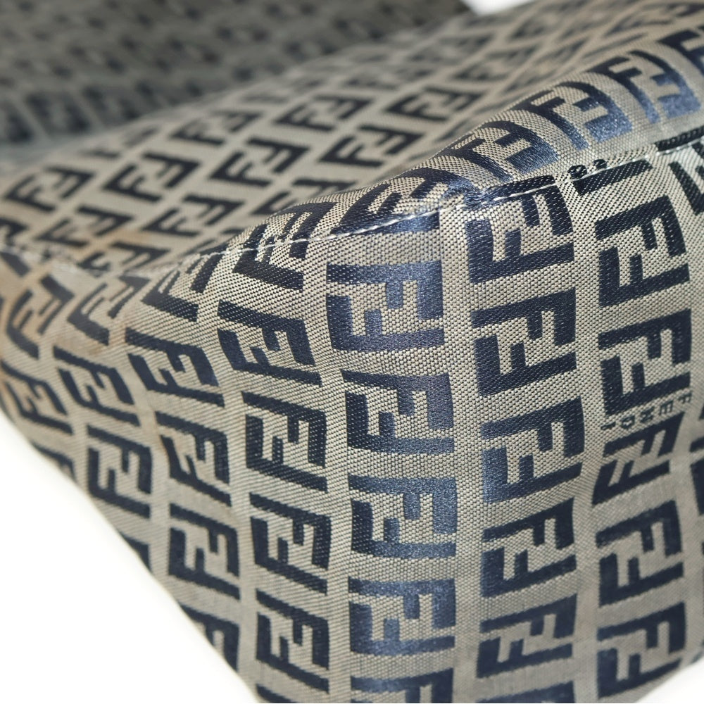 FENDI(フェンディ) ズッキーノ ハンドバッグ ワンショルダーバッグ ネイビー キャンバス