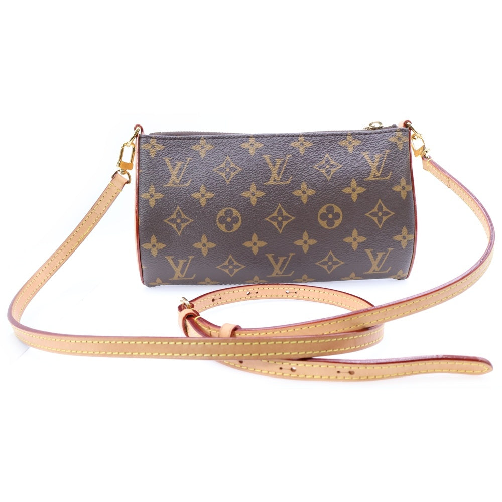 LOUIS VUITTON(ルイヴィトン) モノグラム ポシェット・ティレット MINI 2way ハンドバッグ ブラウン PVC×レザー RFID M12859 M12859 RFID ストラップ・カデナ