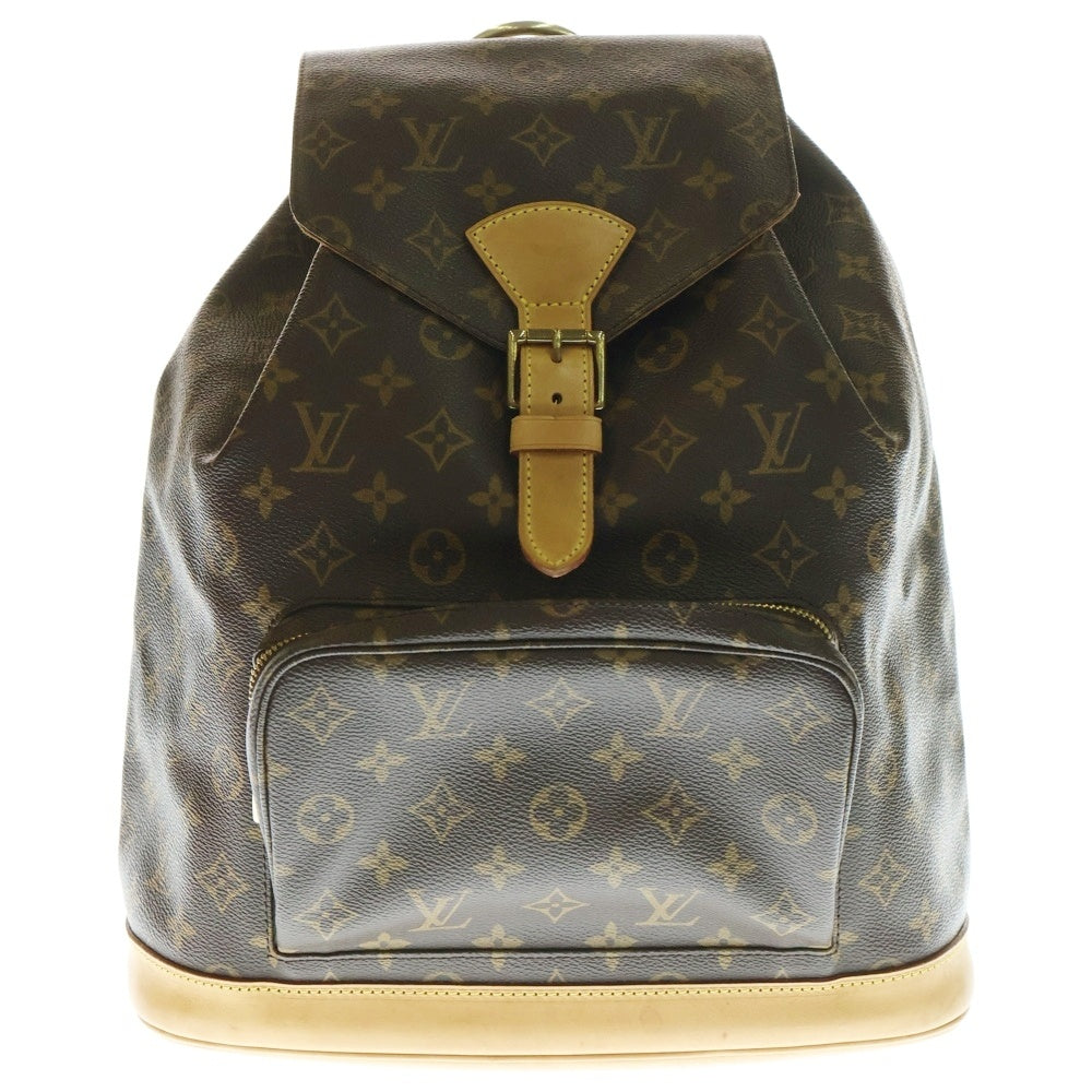 LOUIS VUITTON(ルイヴィトン) モノグラム モンスリ GM バックパック リュック ブラウン PVC×レザー M51135 SP0063 なし