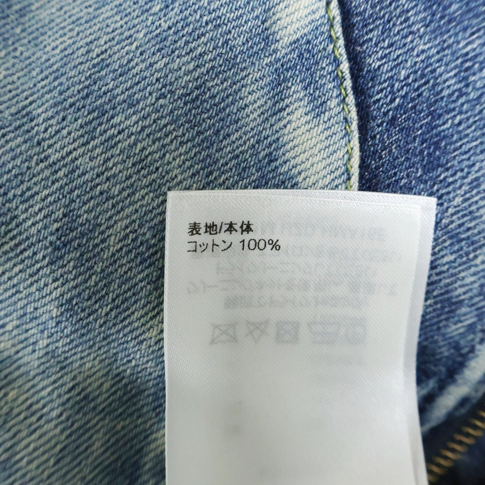LOUIS VUITTON(ルイヴィトン) 22SS ×NIGO ニゴー モノグラム デニム パッチワーク フーデッド ジップアップ ジャケット ブルゾン インディゴ RM221M UZDHMA16E