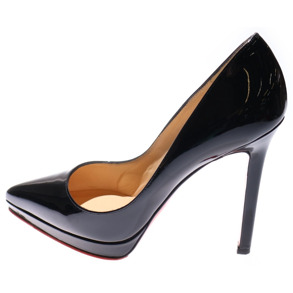 CHRISTIAN LOUBOUTIN(クリスチャンルブタン) ポインテッドトゥ パテント ピンヒール パンプス ブラック レディース