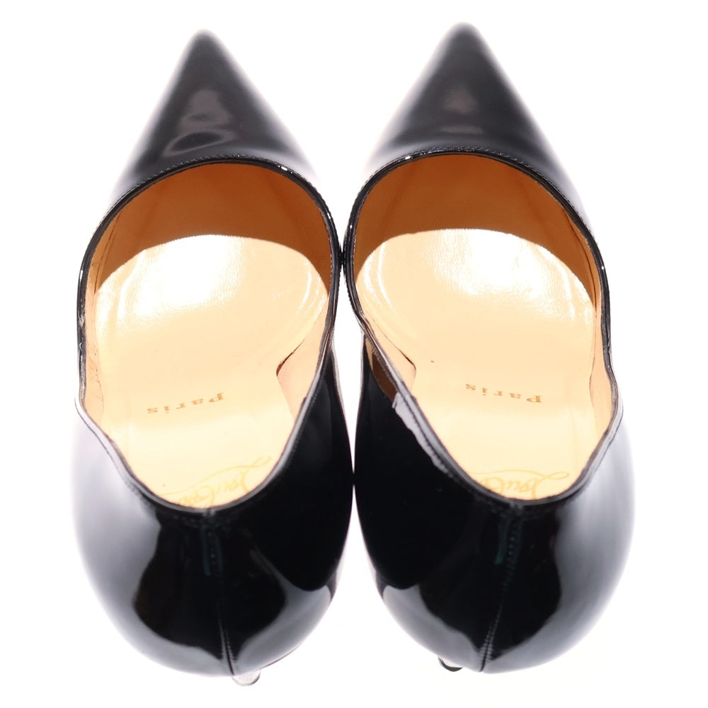 CHRISTIAN LOUBOUTIN(クリスチャンルブタン) ポインテッドトゥ パテント ピンヒール パンプス ブラック レディース