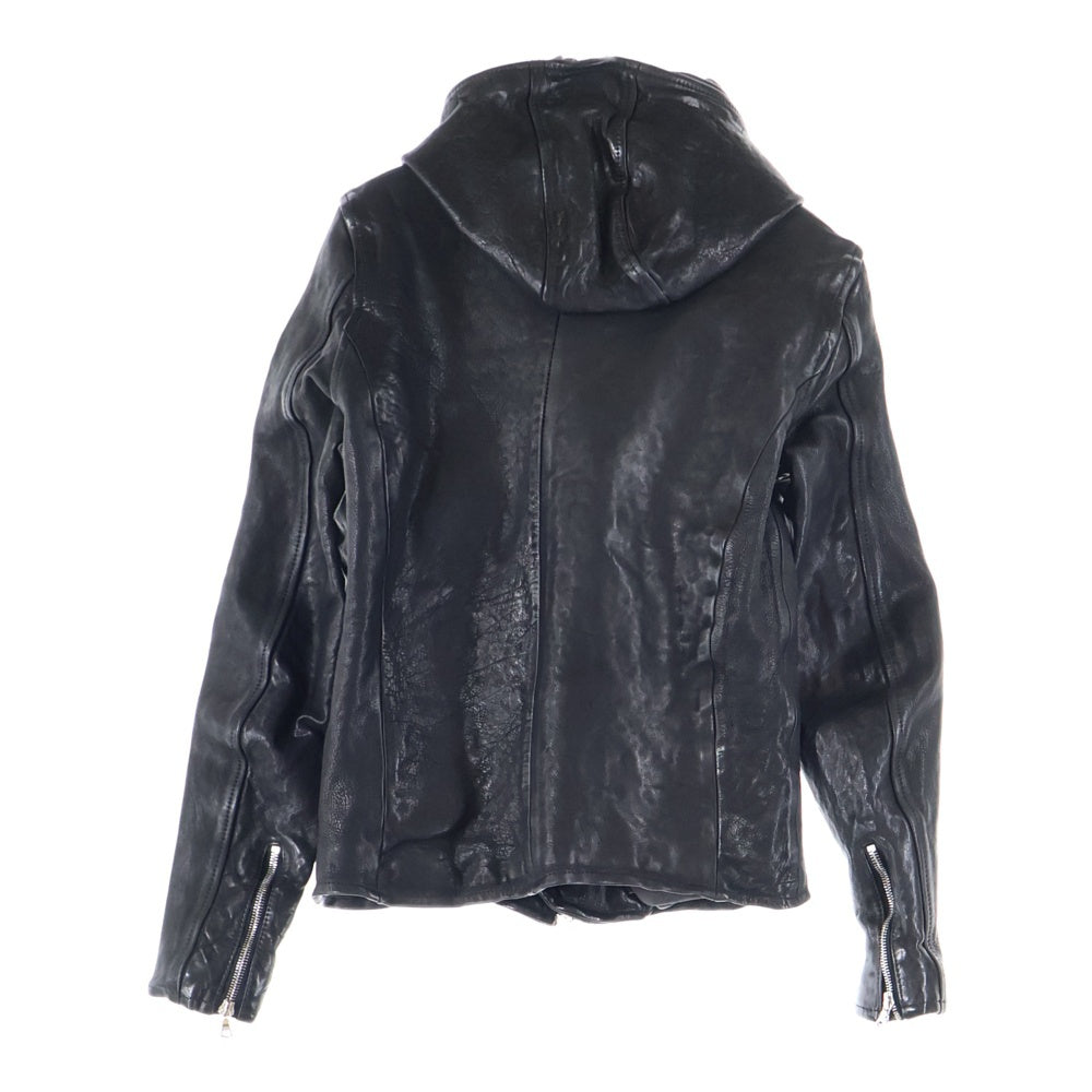 ジ*記様 イサムカタヤマバックラッシュ フード レザージャケット バングラディシ ISAMU KATAYAMA BACKLASH(イサムカタヤマバックラッシュ