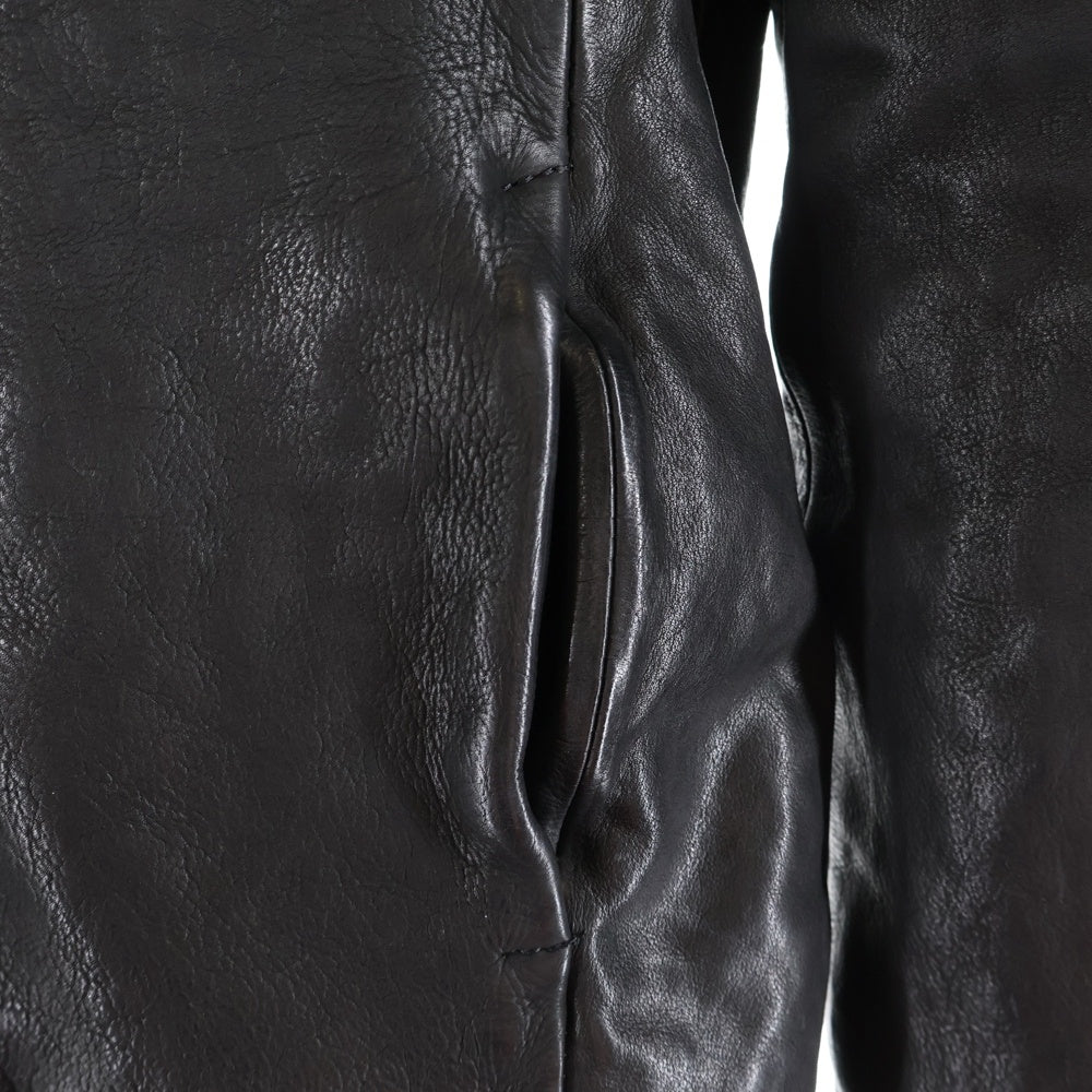 ジ*記様 イサムカタヤマバックラッシュ フード レザージャケット バングラディシ ISAMU KATAYAMA BACKLASH(イサムカタヤマバックラッシュ