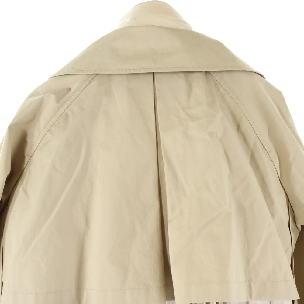 MONCLER(モンクレール) EBIHENS LONG COAT ダウンレイヤード バックプリーツ切り替え ロングトレンチコート ジャケット レディース ベージュ F20931D51980