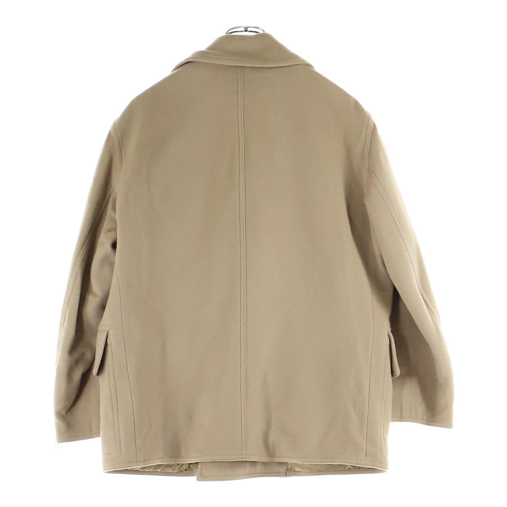 HERMES(エルメス) ジップポケット カシミヤウール Pコート ベージュ