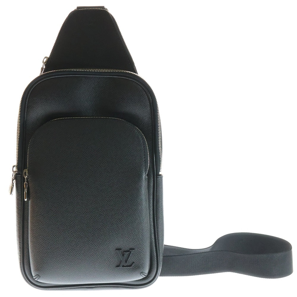 LOUIS VUITTON(ルイヴィトン) タイガ アヴェニュー スリングバッグ ブラック レザー RFID M30863
