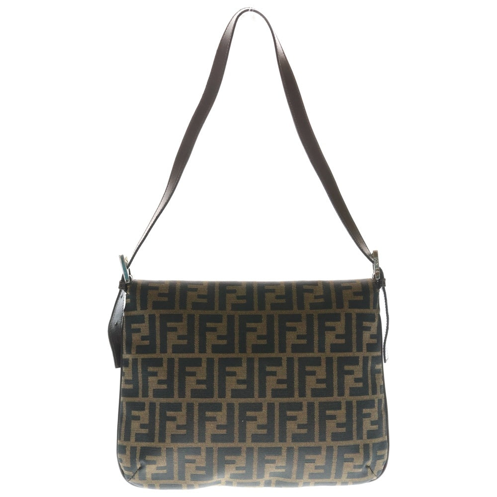 FENDI(フェンディ) ズッカ ワンショルダーバッグ ブラウン PVCレザー レディース
