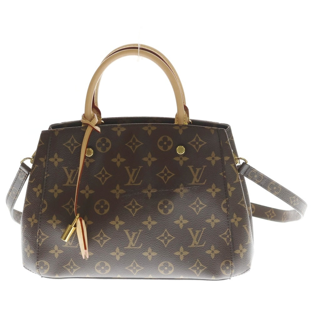 LOUIS VUITTON(ルイヴィトン) モノグラム モンテーニュBB 2wayバッグ ショルダーバッグ ブラウン PVCレザー M41005 RFID スト・カデナ・鍵 レディース