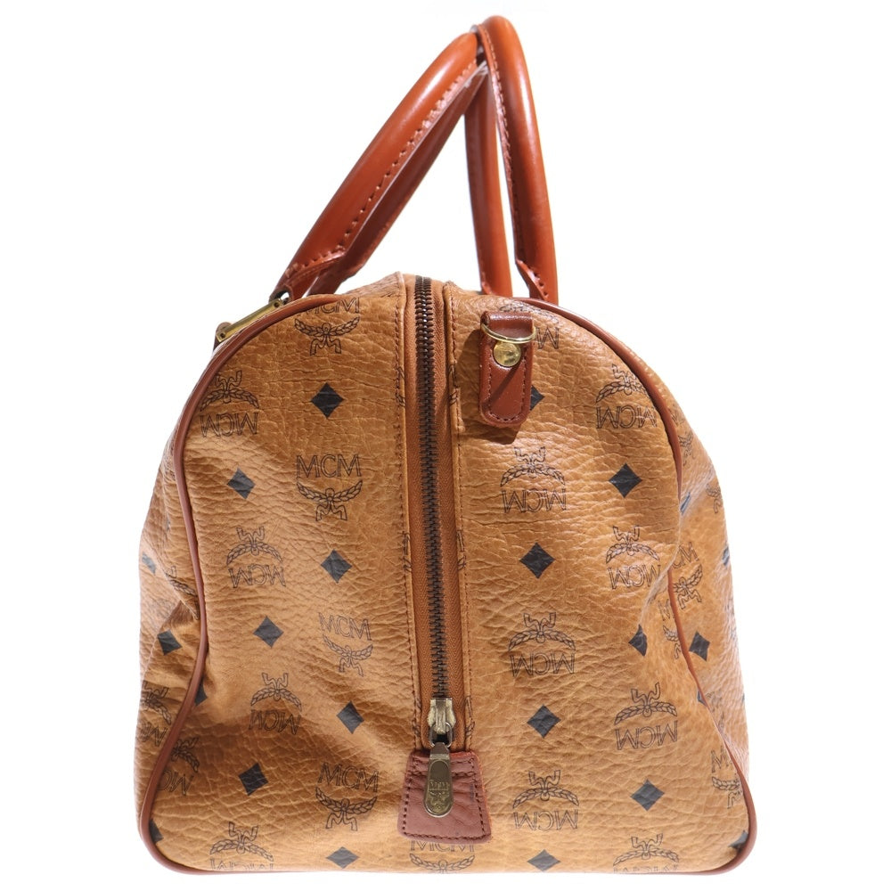 MCM(エム シー エム) ヴィセトス ハンドバッグ ブラウン レザー レディース