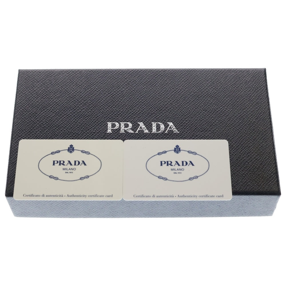 PRADA(プラダ) サフィアーノ 長財布 ロングウォレット カードケース ベージュ レザー ゴールド金具 レディース
