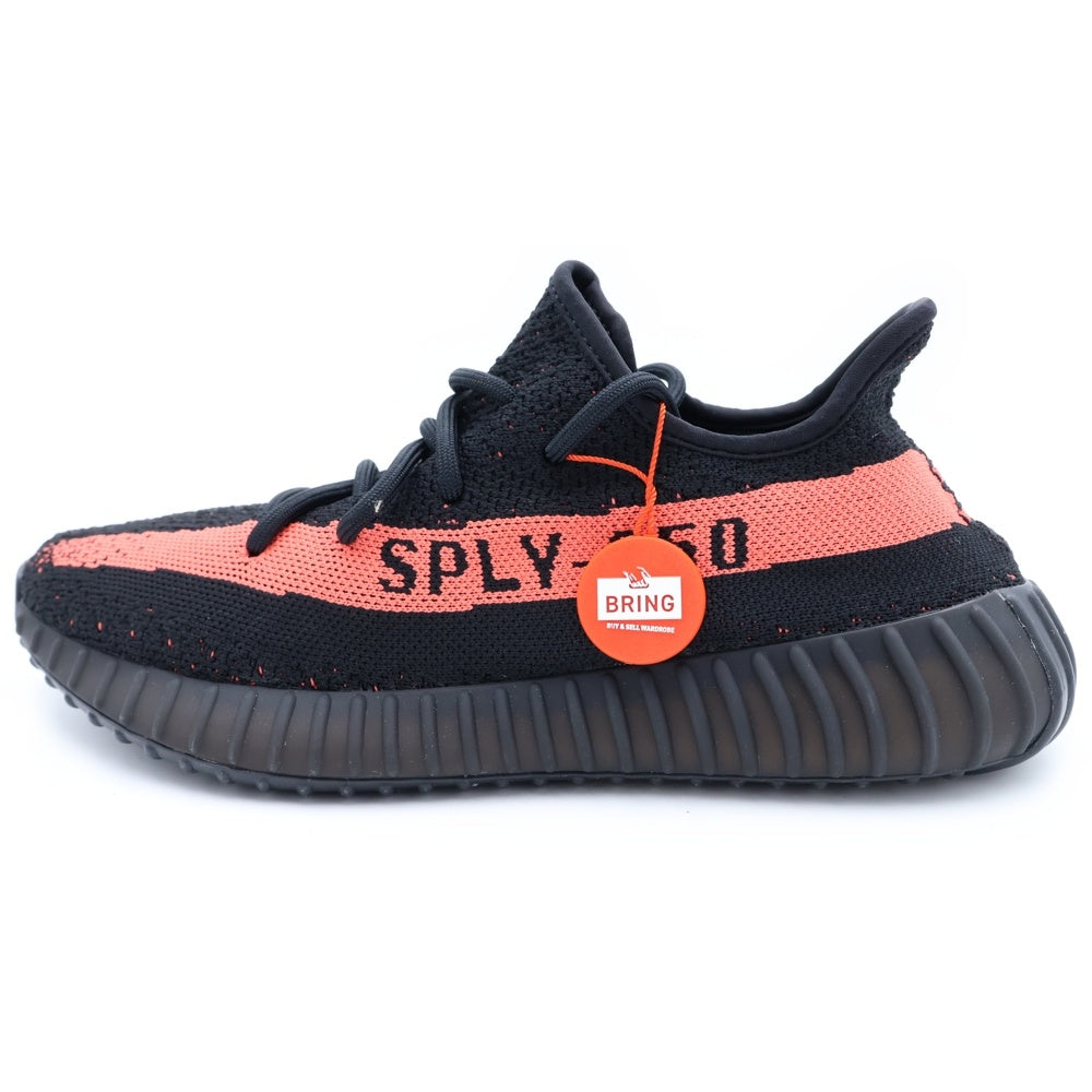 adidas(アディダス) YEEZY BOOST 350 V2 CORE BLACK イージーブースト ローカットスニーカー ブラック/オレンジ US9/27cm BY9612