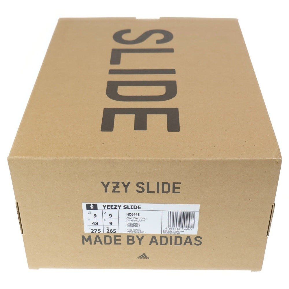 adidas(アディダス) YEEZY SLIDE ONYX イージー スライド オニキス サンダル ブラック US9/27cm HQ6448