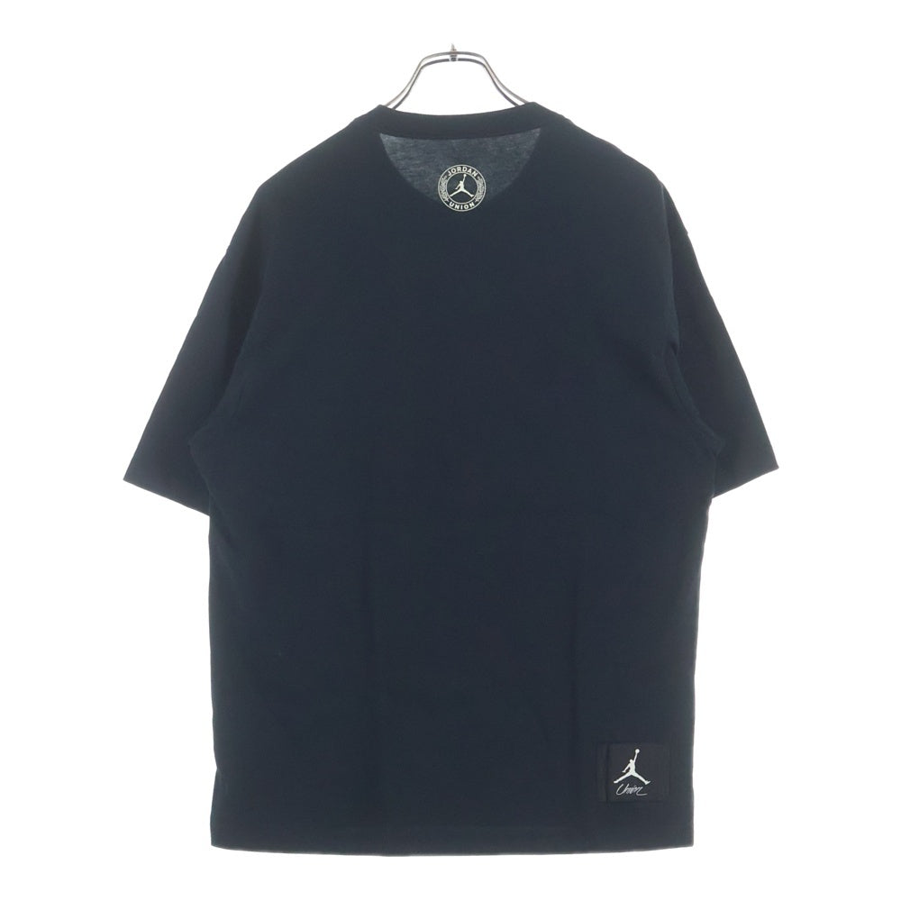 NIKE(ナイキ) ×UNION TEE ×ユニオン フロントブランドロゴデザインプリント 半袖Tシャツ カットソー ブラック DV7343-010