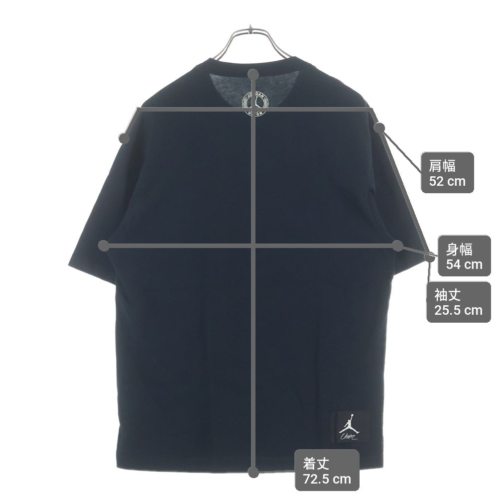NIKE(ナイキ) ×UNION TEE ×ユニオン フロントブランドロゴデザインプリント 半袖Tシャツ カットソー ブラック DV7343-010