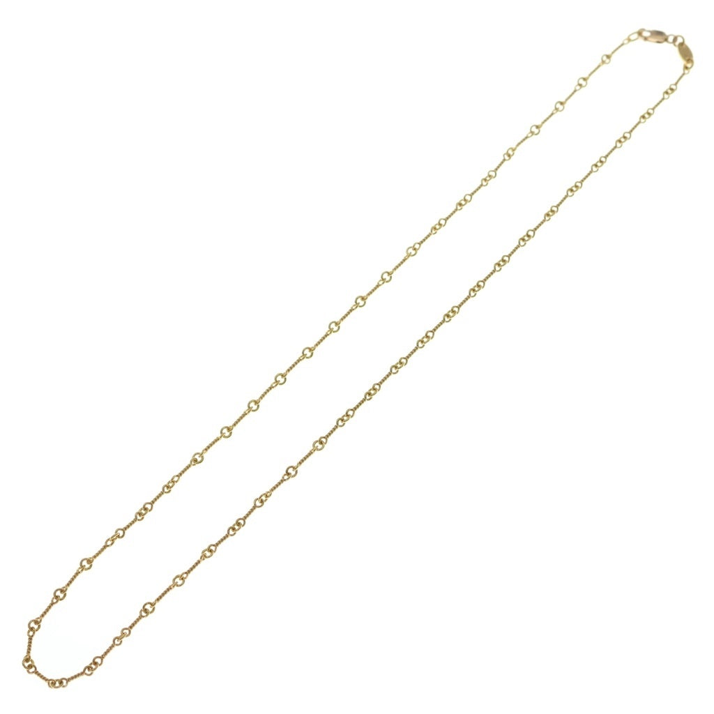 CHROME HEARTS(クロムハーツ) 22K NECKCHAIN T18 ツイストチェーンネックレス 18inch ゴールドBCA014
