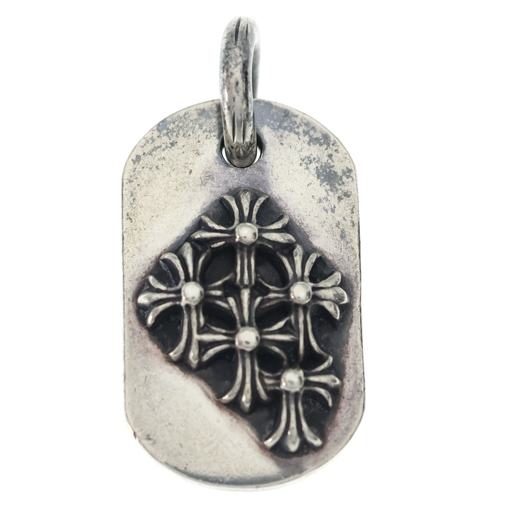 CHROME HEARTS(クロムハーツ) RAISED DOGTAG レイズドドッグタグ チャーム ネックレストップ シルバー