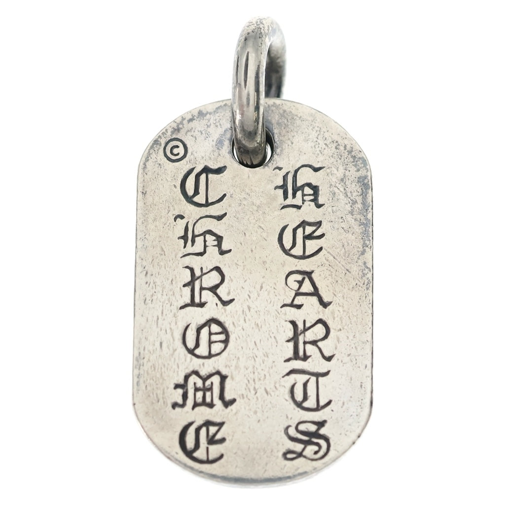 CHROME HEARTS(クロムハーツ) RAISED DOGTAG レイズドドッグタグ チャーム ネックレストップ シルバー