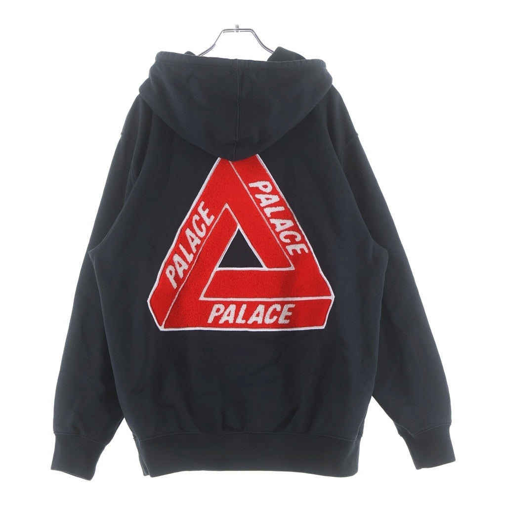 Palace Skateboards(パレススケートボーズ) TRI-CHENILLE HOOD 刺繍ロゴ スウェットプルオーバーパーカー ブラック