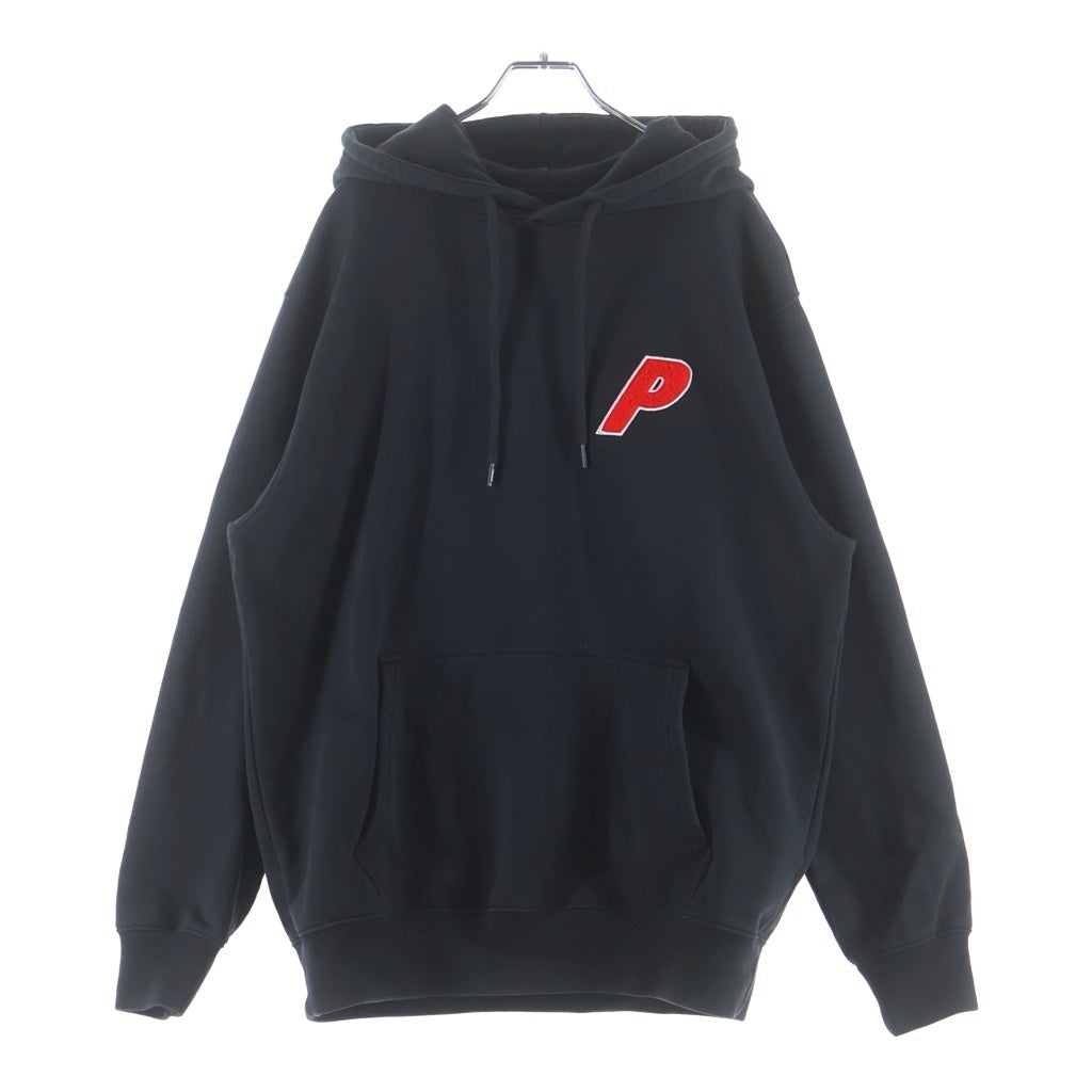 Palace Skateboards(パレススケートボーズ) TRI-CHENILLE HOOD 刺繍ロゴ スウェットプルオーバーパーカー ブラック