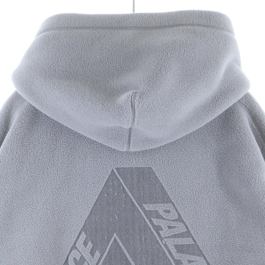 Palace Skateboards(パレススケートボーズ) POLARTEC LAZER HOOD ポーラテック エンボスロゴ フリースプルオーバーパーカー グレー