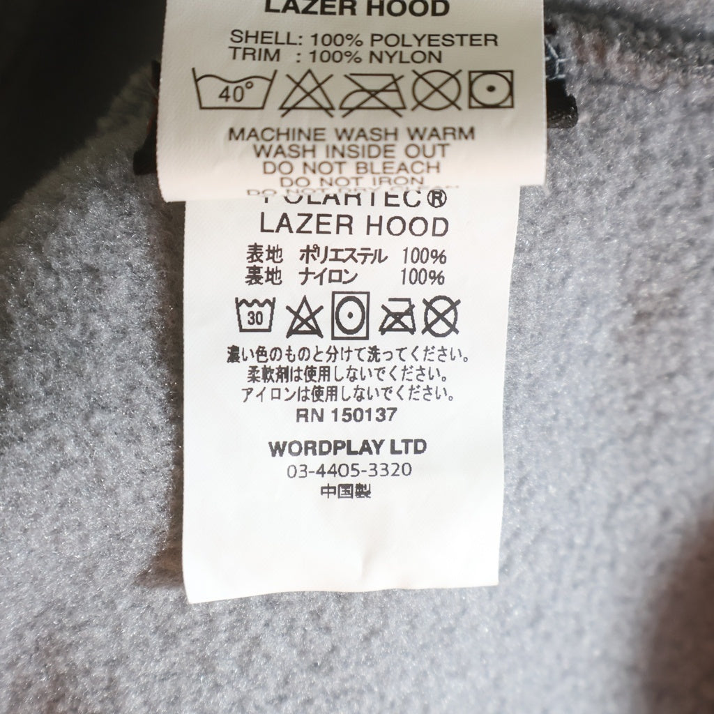 Palace Skateboards(パレススケートボーズ) POLARTEC LAZER HOOD ポーラテック エンボスロゴ フリースプルオーバーパーカー グレー