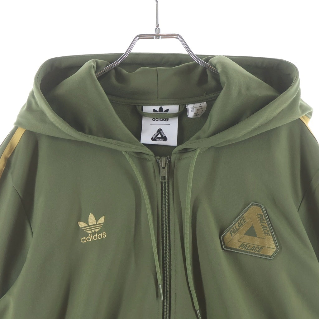 Palace Skateboards(パレススケートボーズ) ×ADIDAS FIREBIRD TRACK JACKET パレス 刺繍ロゴ フーデッド トラックジャケット カーキ IJ9805
