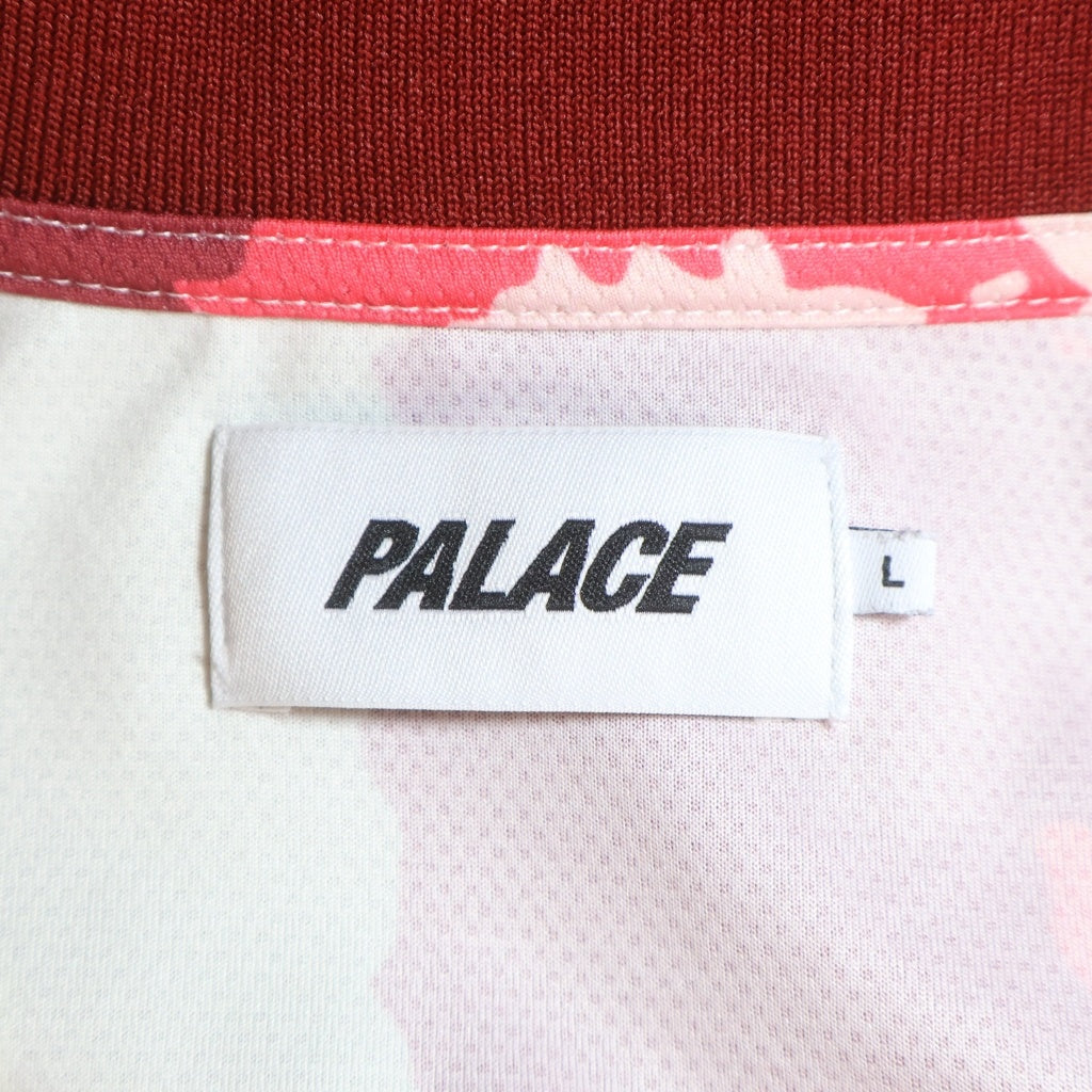 Palace Skateboards パレススケートボーズ MY SIZE POLO グラデーションプリント 半袖ポロシャツ ピンク/ホワイト Palace Skateboards(パレススケートボーズ) MY SIZE POLO