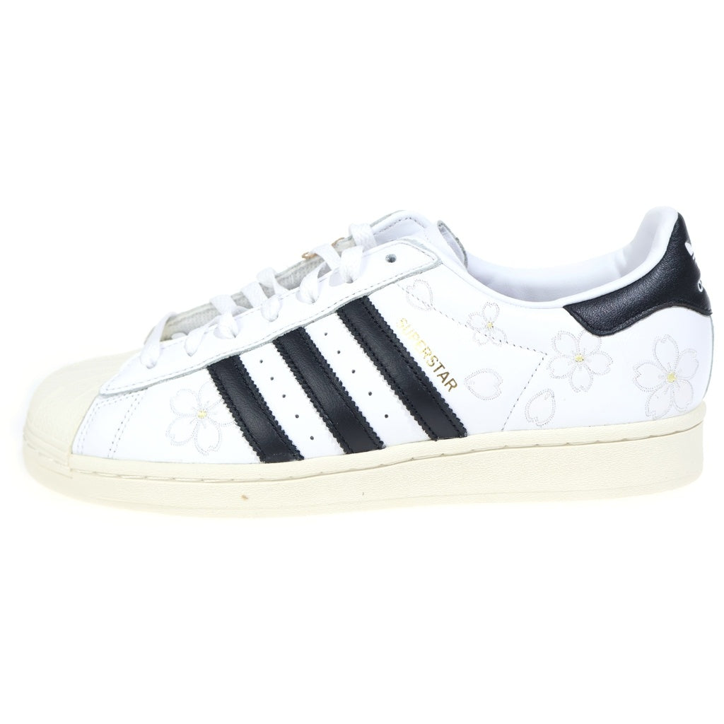 adidas(アディダス) SUPERSTAR HANAMI IG9648 スーパースター 花見 刺繍ロゴ ローカットスニーカー ホワイト/ブラック US9.5/27.5cm