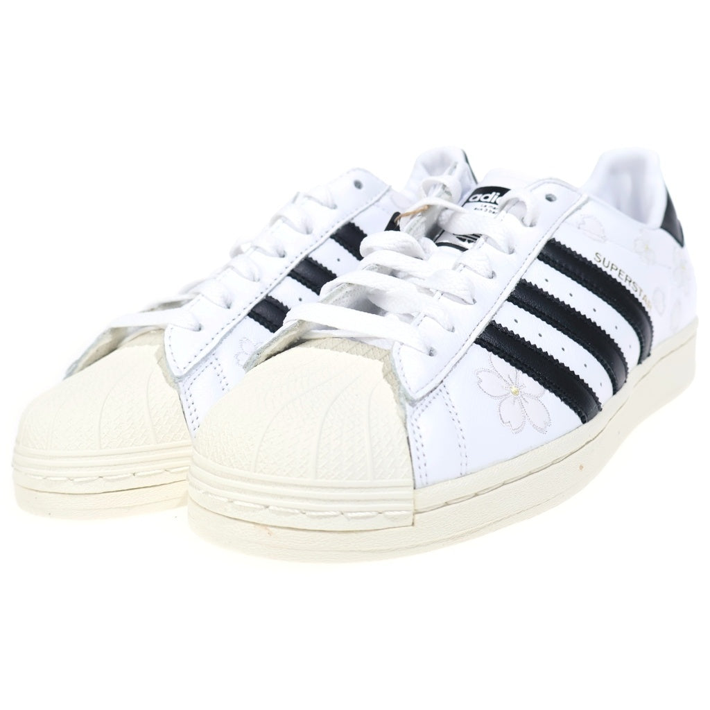 adidas(アディダス) SUPERSTAR HANAMI IG9648 スーパースター 花見 刺繍ロゴ ローカットスニーカー ホワイト/ブラック US9.5/27.5cm