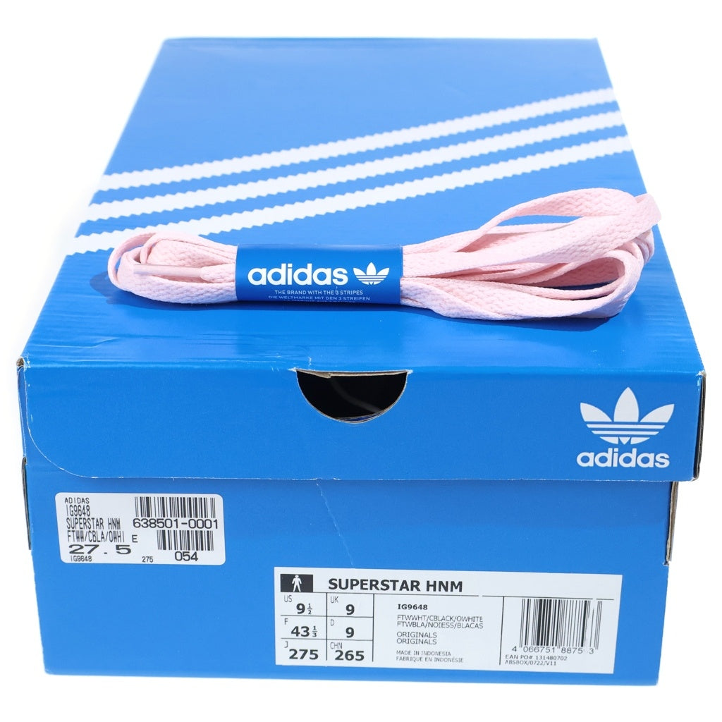 adidas(アディダス) SUPERSTAR HANAMI IG9648 スーパースター 花見 刺繍ロゴ ローカットスニーカー ホワイト/ブラック US9.5/27.5cm