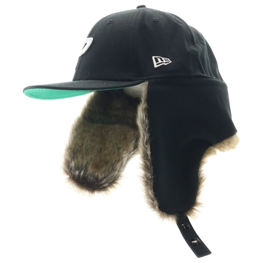 Palace Skateboards パレススケートボーズ 24AW ×NEW ERA DOGEAR LP 59FIFTY ニューエラ フェイクファー ドッグイヤー ベースボールキャップ 帽子 ブラック Palace Skateboards(パレススケートボーズ) 24AW ×NEW ERA DOGEAR LP