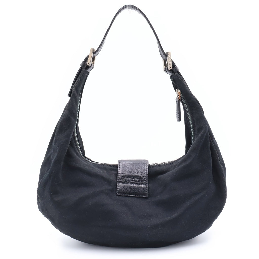 FENDI(フェンディ) マンマバケット フロントロゴ ハンドバッグ ブラック 2348 16321 009 レディース