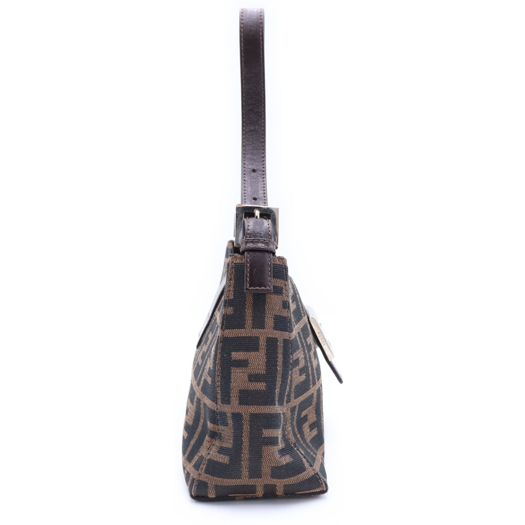 FENDI(フェンディ) ズッカ柄 マンマバケット ハンドバッグ ブラウン