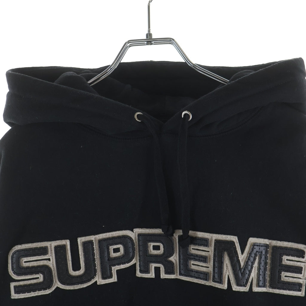 SUPREME(シュプリーム) 18AW Perforated Leather Hooded Sweatsshirt 