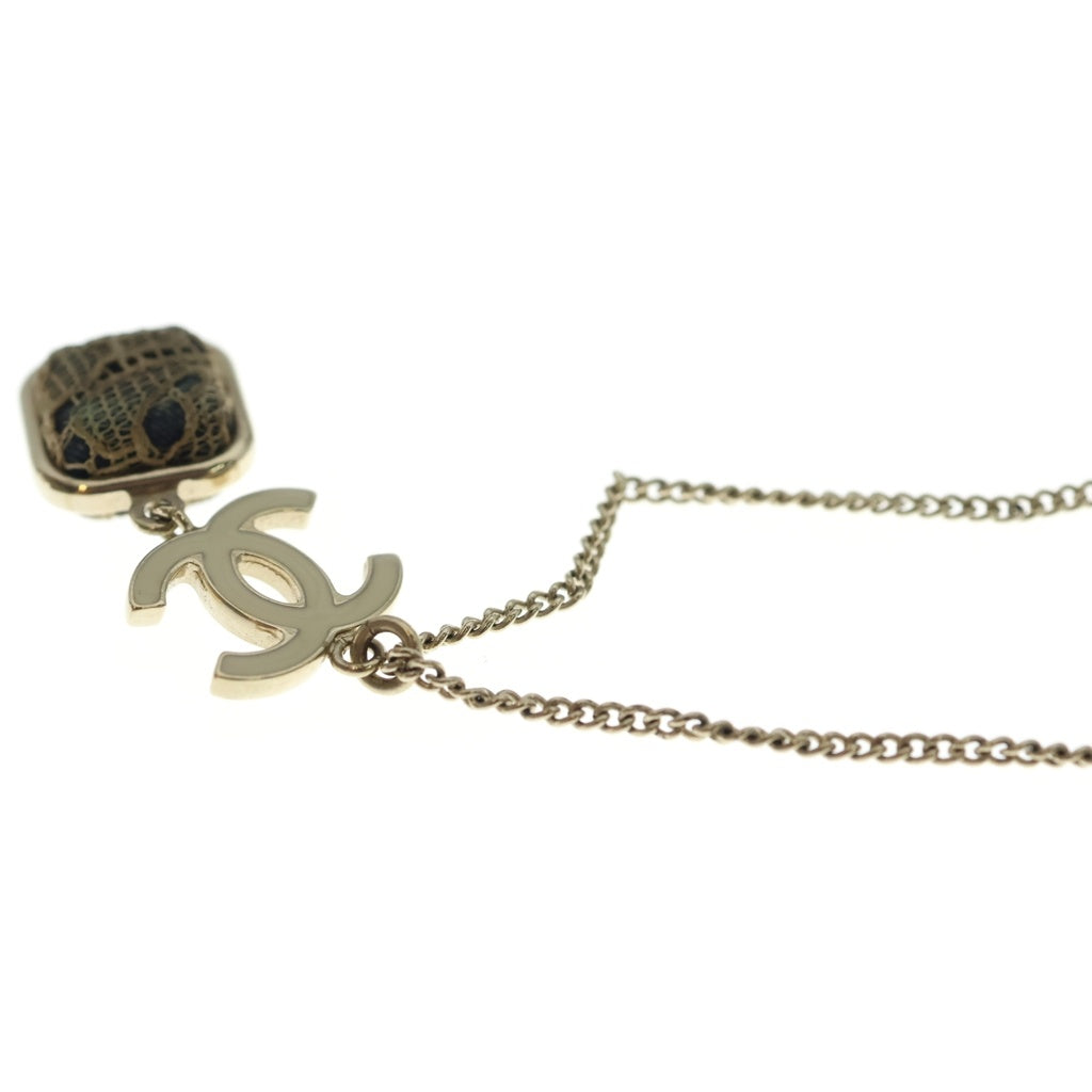 CHANEL(シャネル) ココマーク ネックレス GP ゴールド×ホワイト 06A レディース