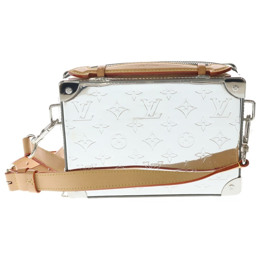 LOUIS VUITTON(ルイヴィトン) モノグラム ミラー ハンドル ソフトトランク ショルダーバッグ シルバー PVCレザー M45885 M45885 レディース