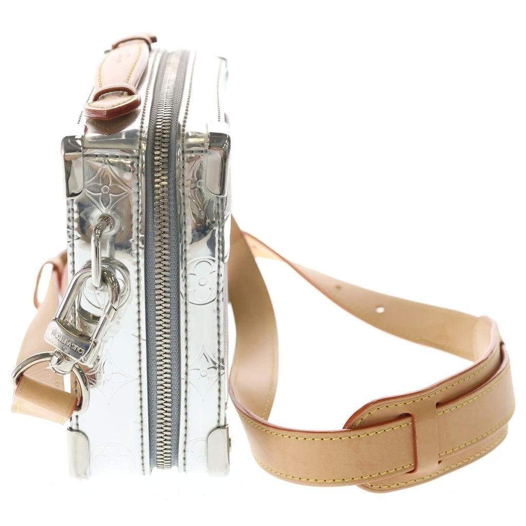 LOUIS VUITTON(ルイヴィトン) モノグラム ミラー ハンドル ソフトトランク ショルダーバッグ シルバー PVCレザー M45885 M45885 レディース