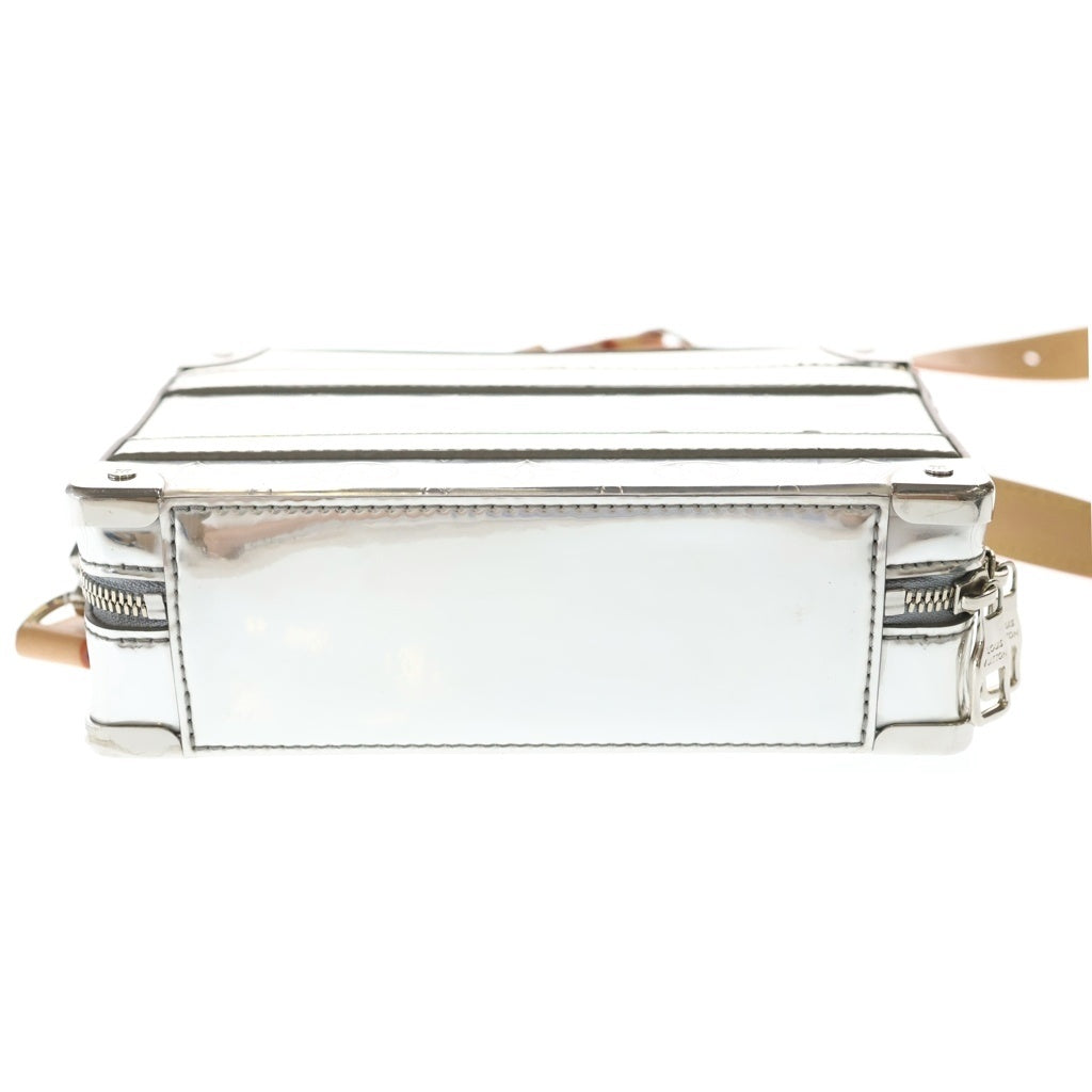 LOUIS VUITTON(ルイヴィトン) モノグラム ミラー ハンドル ソフトトランク ショルダーバッグ シルバー PVCレザー M45885 M45885 レディース
