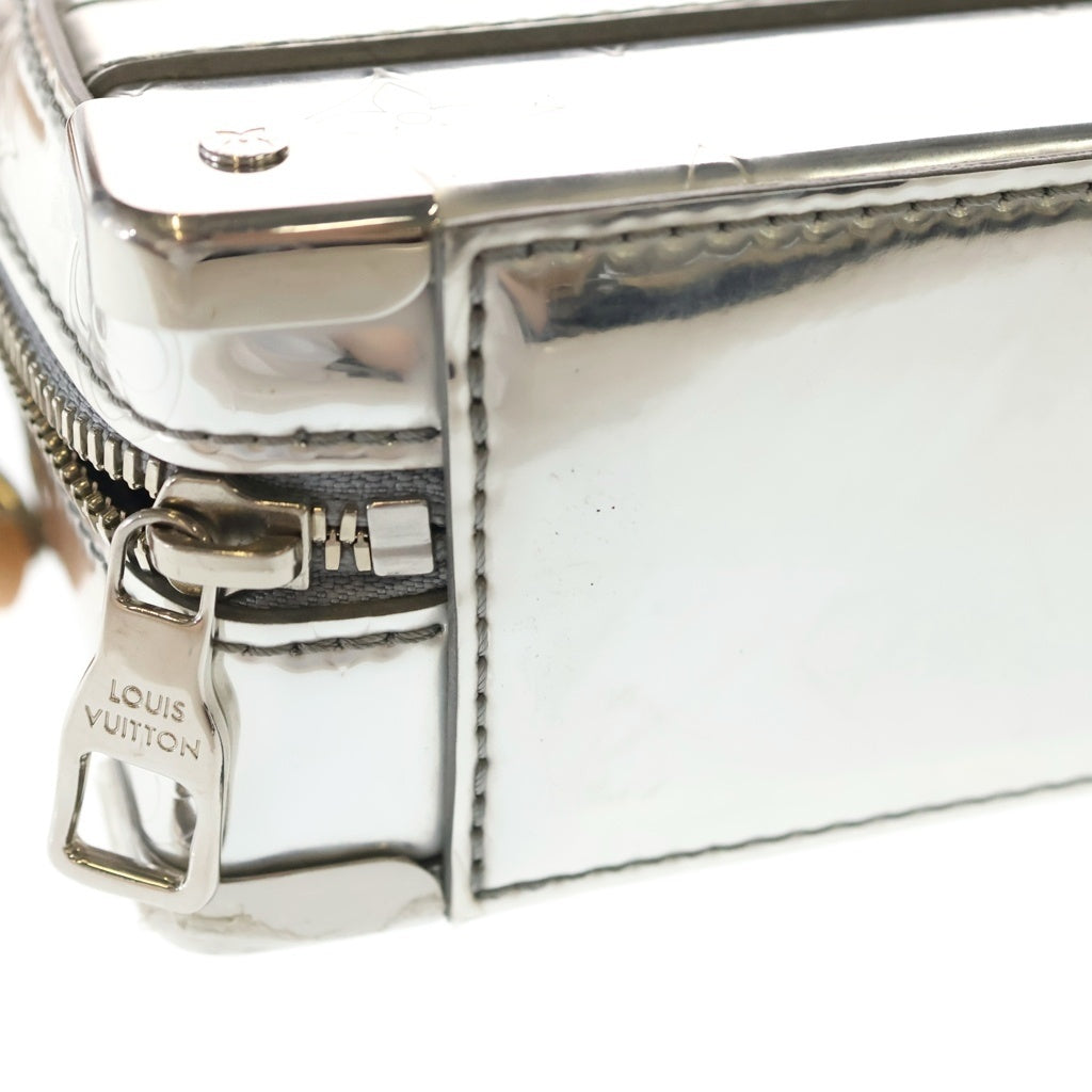 LOUIS VUITTON(ルイヴィトン) モノグラム ミラー ハンドル ソフトトランク ショルダーバッグ シルバー PVCレザー M45885 M45885 レディース