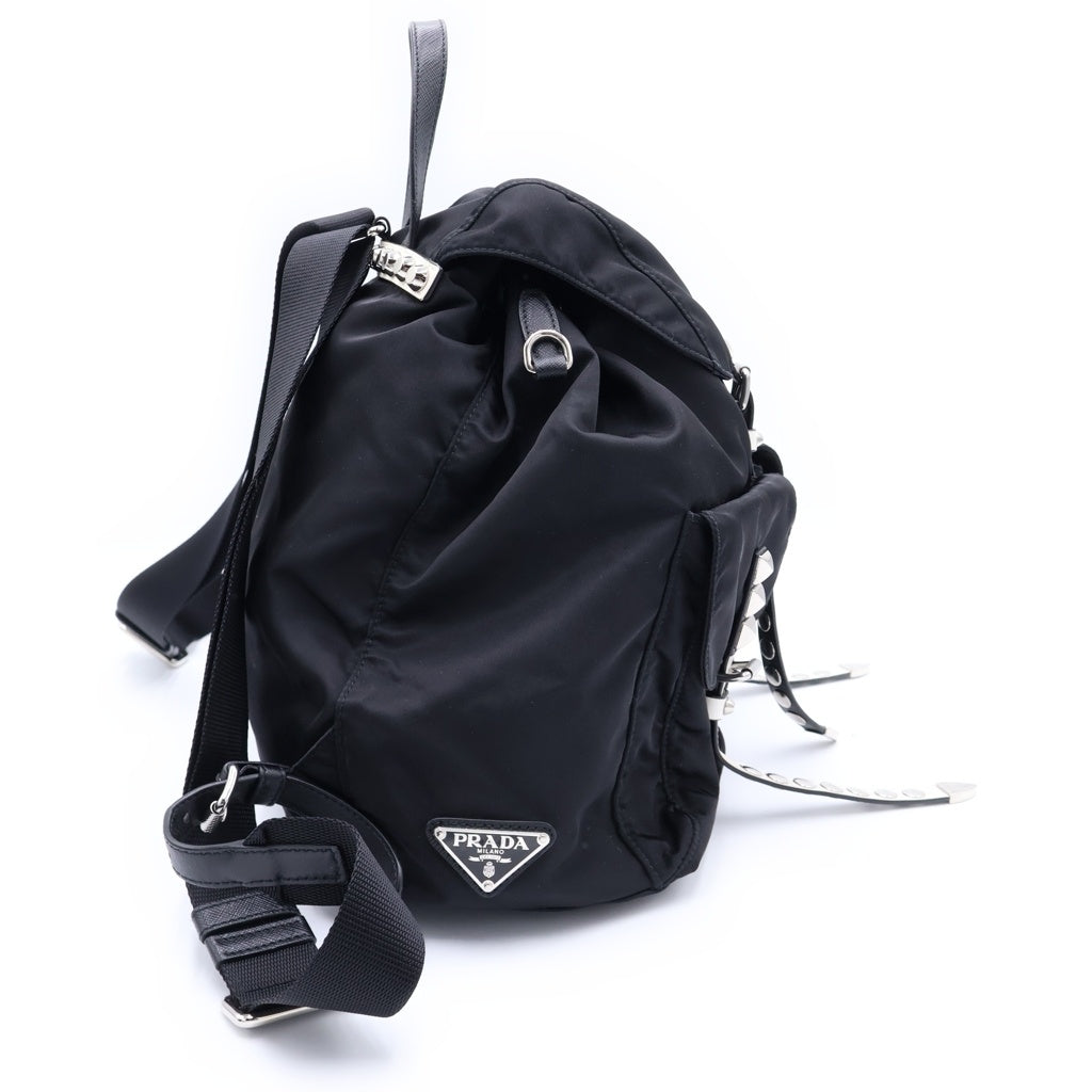 PRADA(プラダ) スタッズ バックパック リュックサック ブラック ナイロン1BZ811 1BZ811 レディース